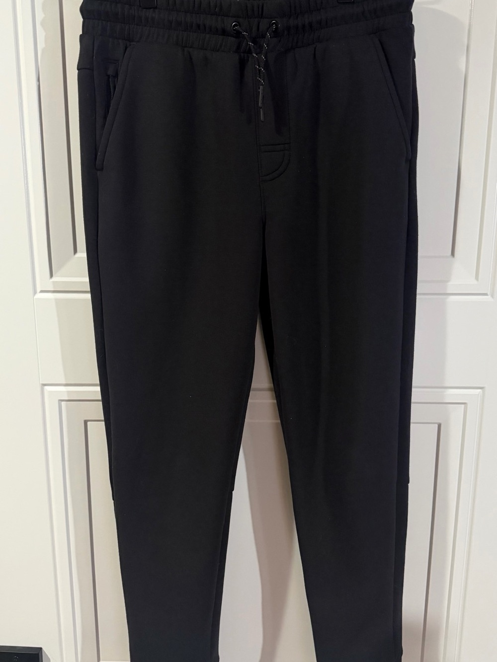 Kids Black Jogger Sweatpants with Drawstring Waist size XL